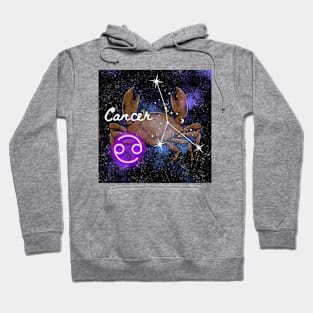 Cancer Crab Zodiac Sign Astrology Hoodie